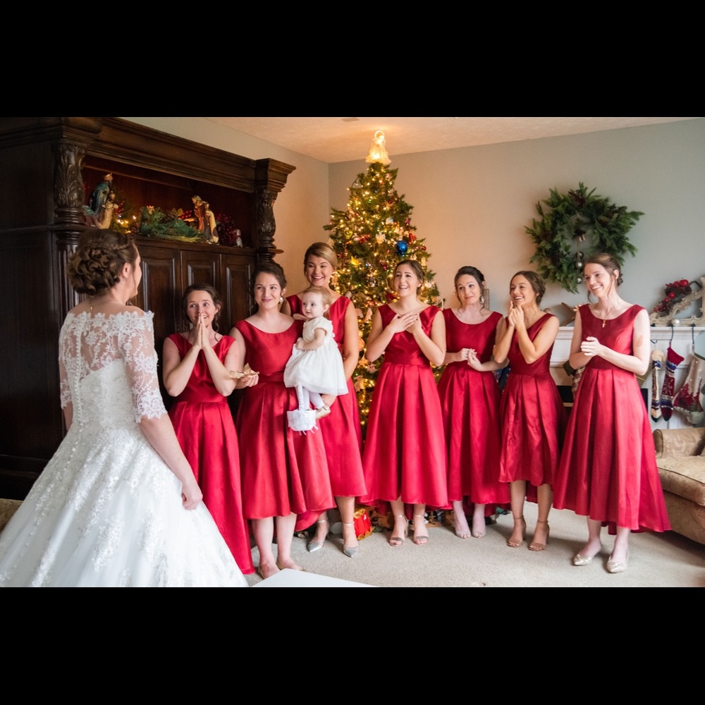 Burgundy Bridesmaid Dress